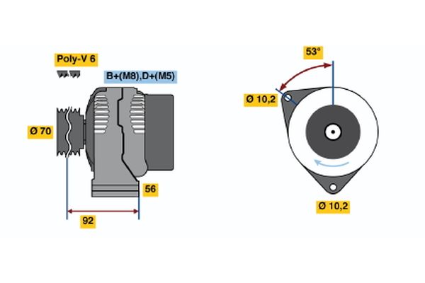 BOSCH Generátor 0123310010_BOSCH