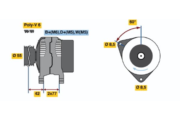 BOSCH Generátor 0986038990_BOSCH