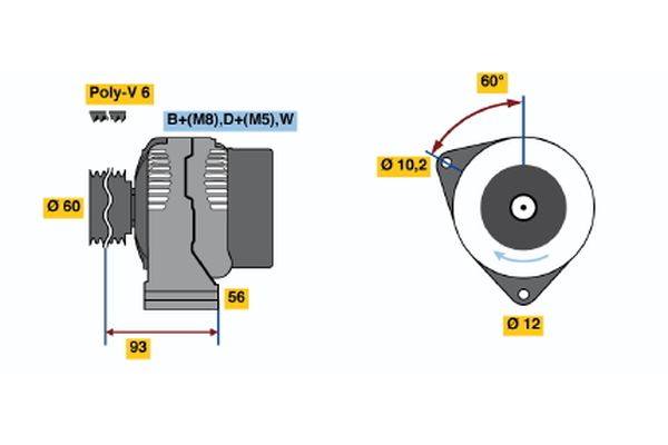 BOSCH Generátor 0986040400_BOSCH