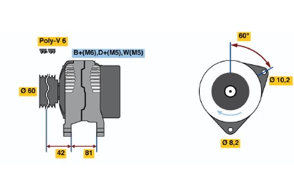 BOSCH Generátor 0986038660_BOSCH