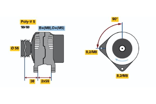 BOSCH Generátor 0986042020_BOSCH