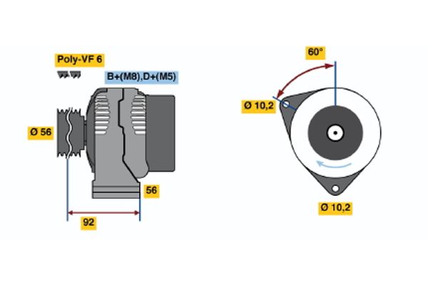 BOSCH Generátor 0986041110_BOSCH