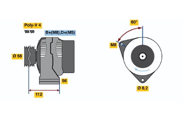 BOSCH Generátor 0986038940_BOSCH