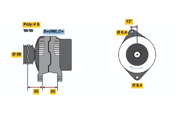 BOSCH Generátor 0986039170_BOSCH