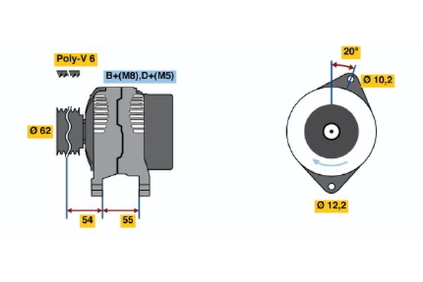 BOSCH Generátor 0986040980_BOSCH