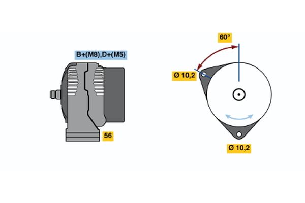 BOSCH Generátor 0986043130_BOSCH