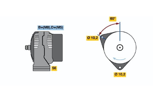 BOSCH Generátor 0986046030_BOSCH