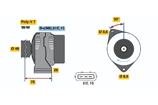 BOSCH Generátor 0986039650_BOSCH