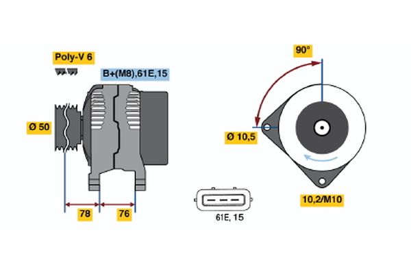 BOSCH Generátor 0986039720_BOSCH