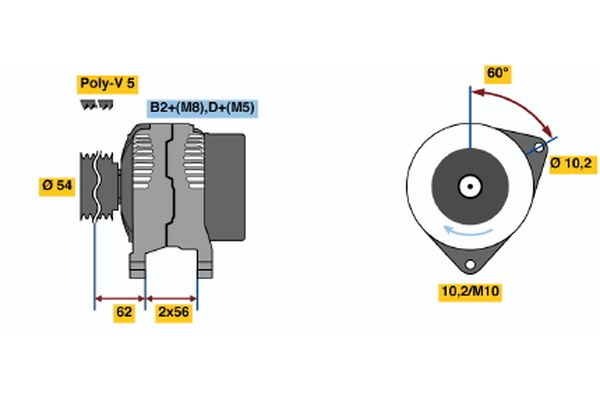 BOSCH Generátor 0124225041_BOSCH