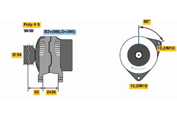 BOSCH Generátor 0124415023_BOSCH