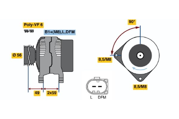 BOSCH Generátor 0124525091_BOSCH