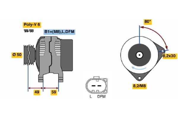 BOSCH Generátor 0124325015_BOSCH