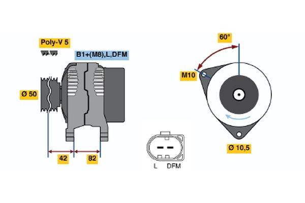 BOSCH Generátor 0124315014_BOSCH