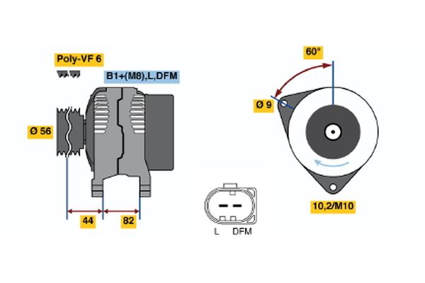 BOSCH Generátor 0986044540_BOSCH