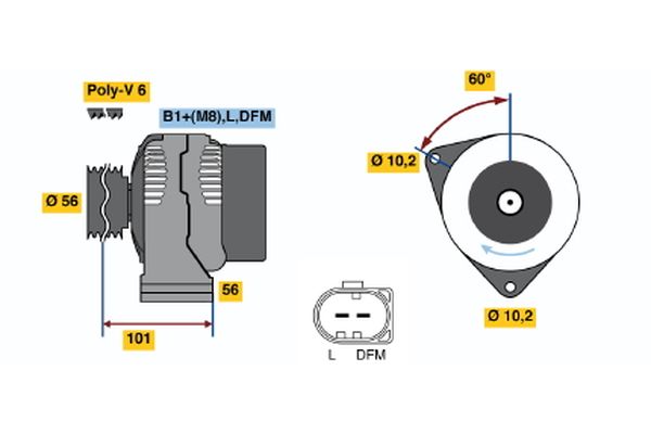 BOSCH Generátor 0124325040_BOSCH