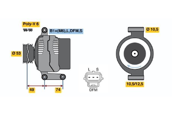 BOSCH Generátor 0986047260_BOSCH