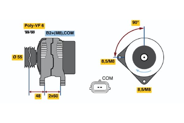 BOSCH Generátor 0124425071_BOSCH