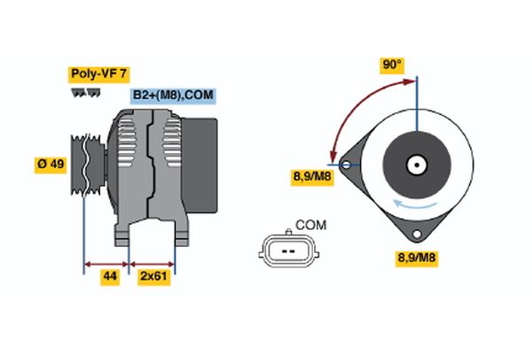 BOSCH 0124425074_BOSCH Generátor