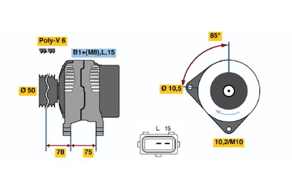 BOSCH Generátor 0124515050_BOSCH