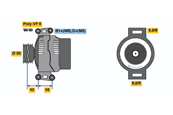 BOSCH Generátor 0986046610_BOSCH