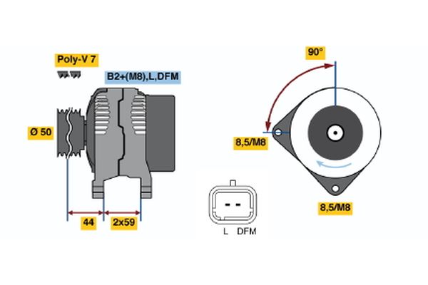 BOSCH Generátor 0124525044_BOSCH