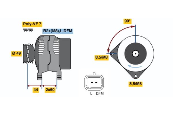 BOSCH Generátor 0124525137_BOSCH