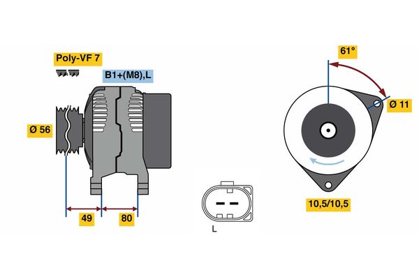 BOSCH Generátor 0124525216_BOSCH