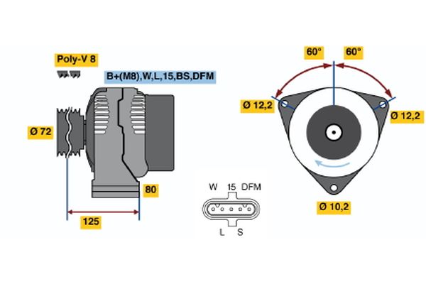 BOSCH Generátor 0986042400_BOSCH