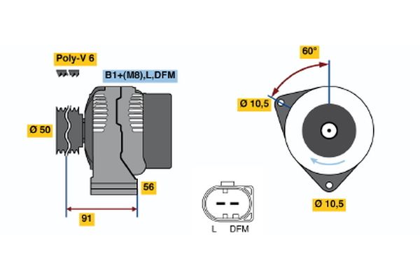 BOSCH Generátor 0986047610_BOSCH