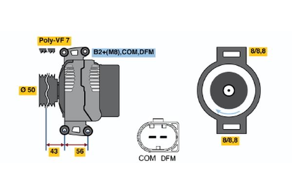 BOSCH Generátor 0986047710_BOSCH