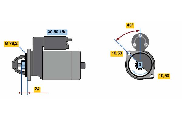 BOSCH Önindító 0986010720_BOSCH