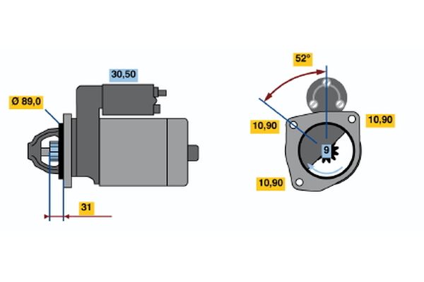 BOSCH Önindító 0986013680_BOSCH