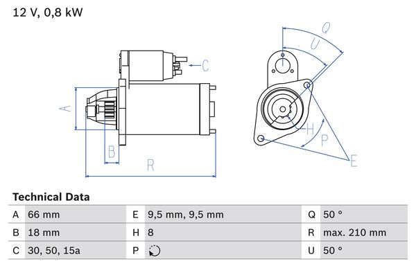 BOSCH Önindító 0986012881_BOSCH