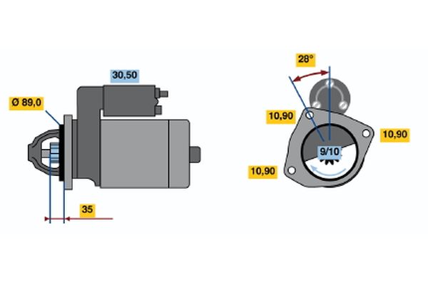 BOSCH Önindító 0986013170_BOSCH