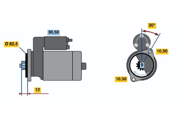 BOSCH Önindító 0986014231_BOSCH