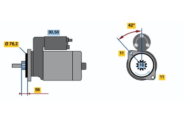 BOSCH Önindító 0986014810_BOSCH