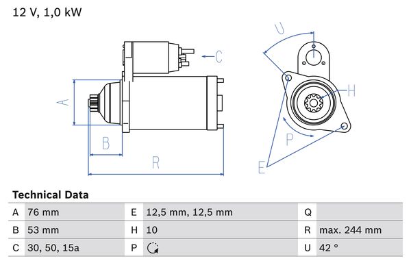 BOSCH Önindító 0986014820_BOSCH