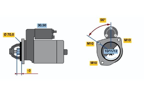 BOSCH Önindító 0986016141_BOSCH