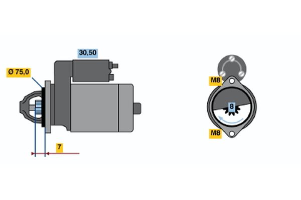 BOSCH Önindító 0986017571_BOSCH