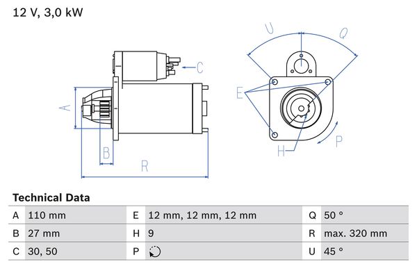 BOSCH Önindító 0986018980_BOSCH