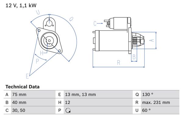 BOSCH Önindító 0986019920_BOSCH