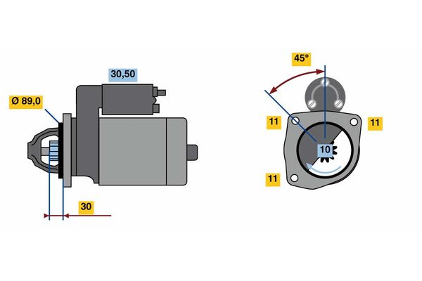 BOSCH Önindító 0986022680_BOSCH