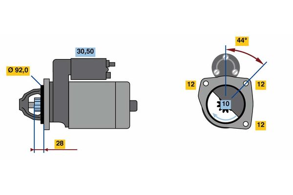 BOSCH Önindító 0986023440_BOSCH