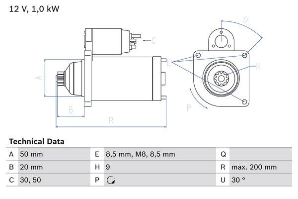 BOSCH 0986023490_BOSCH Önindító