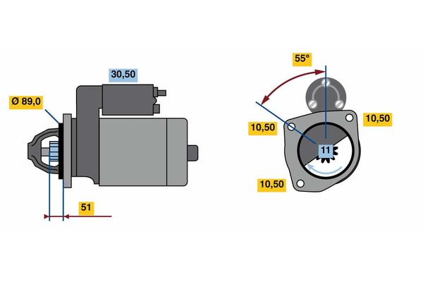 BOSCH Önindító 0986023990_BOSCH