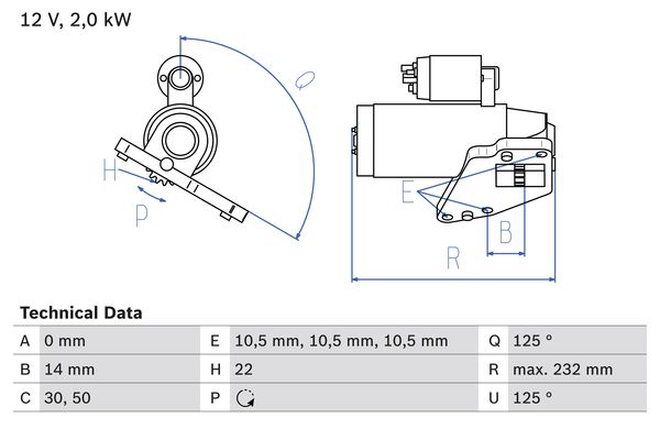 BOSCH Önindító 0986024710_BOSCH