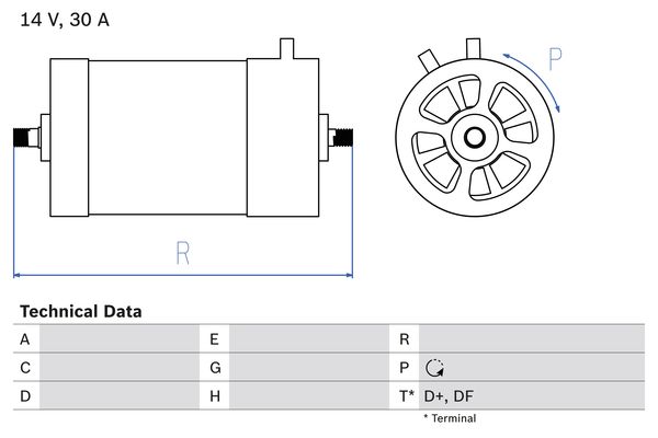 BOSCH Generátor 0986030050_BOSCH