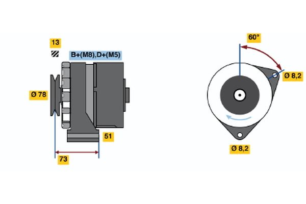 BOSCH Generátor 0986030670_BOSCH