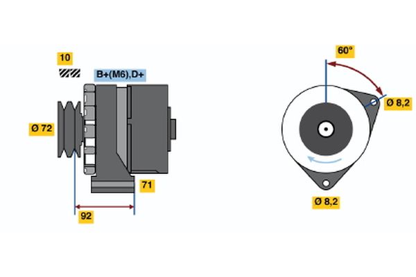 BOSCH Generátor 0986030730_BOSCH